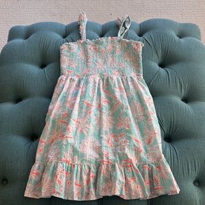 Vineyard Vines Tropical Print Kids Dress